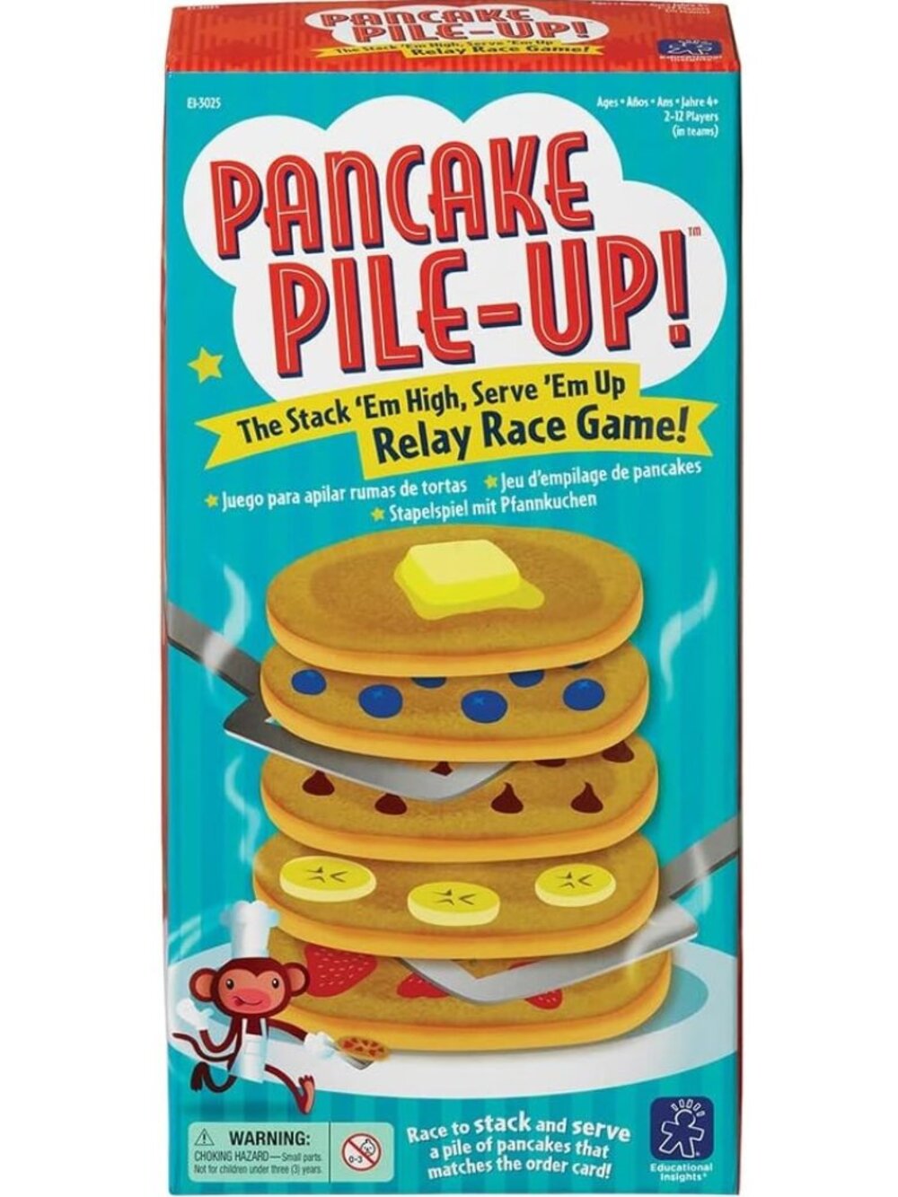 Pancake Pile Up Relay Race by Educational Insights Preschool Game, 4+